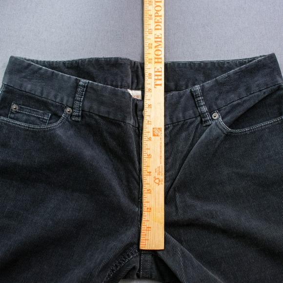 J Crew Corduroy Bootcut Western Pants Black Gray Mens 10R Vintage Stretch 33X32 - Picture 6 of 10